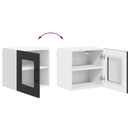 vidaXL Mosogatógép panel Kalmar Fekete 40 x 31 x 40 cm Faanyag