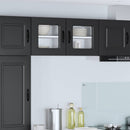 vidaXL Mosogatógép panel Kalmar 2 pcs Fekete 40 x 31 x 40 cm Faanyag
