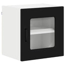 vidaXL Fali konyhaszekrény 2 pcs Fekete 40 x 31 x 40 cm Faanyag