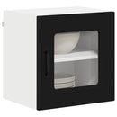 vidaXL Fali konyhaszekrény 2 pcs Fekete 40 x 31 x 40 cm Faanyag