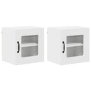 vidaXL Fali konyhaszekrény 2 pcs Magas Fényű Fehér 40 x 31 x 40 cm