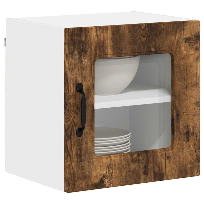 vidaXL Fali konyhaszekrény 2 pcs Füstölt tölgy 40 x 31 x 40 cm Faanyag