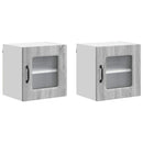 vidaXL Mosogatógép panel Kalmar 2 pcs Szürke Sonoma 40 x 31 x 40 cm