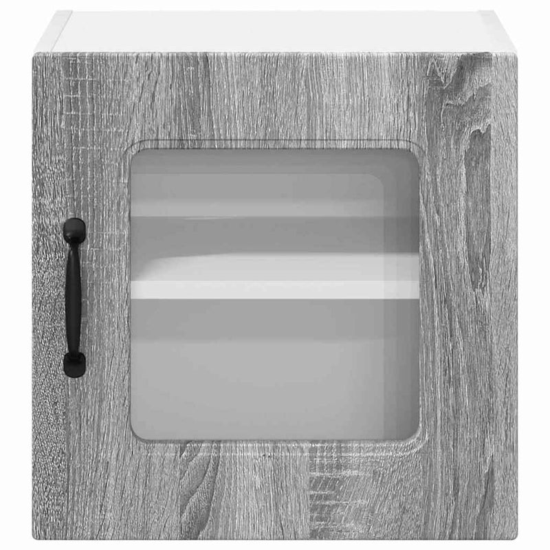 vidaXL Fali konyhaszekrény 2 pcs Szürke Sonoma 40 x 31 x 40 cm Faanyag