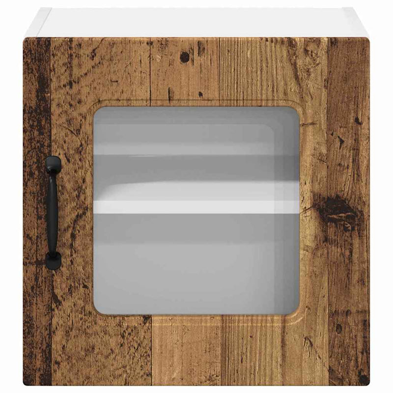 vidaXL Fali konyhaszekrény polcokkal Öreg fa 40 x 31 x 40 cm Faanyag