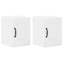vidaXL Fali konyhaszekrény ajtóval 2 pcs Fehér 30 x 31 x 40 cm Faanyag