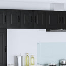 vidaXL Mosogatógép panel Kalmar 2 pcs Fekete 30 x 31 x 40 cm Faanyag