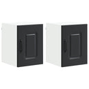 vidaXL Mosogatógép panel Kalmar 2 pcs Fekete 30 x 31 x 40 cm Faanyag