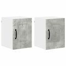 vidaXL Fali konyhaszekrény 2 pcs Beton Szürke 30 x 31 x 40 cm Faanyag