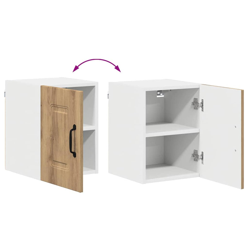 vidaXL Fali konyhaszekrény Artisan tölgy 30 x 31 x 40 cm Faanyag