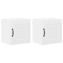 vidaXL Fali konyhaszekrény ajtóval 2 pcs Fehér 40 x 31 x 40 cm Faanyag