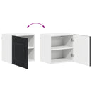 vidaXL Mosogatógép panel Kalmar Fekete 40 x 31 x 40 cm Faanyag