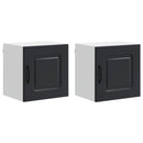 vidaXL Mosogatógép panel Kalmar 2 pcs Fekete 40 x 31 x 40 cm Faanyag