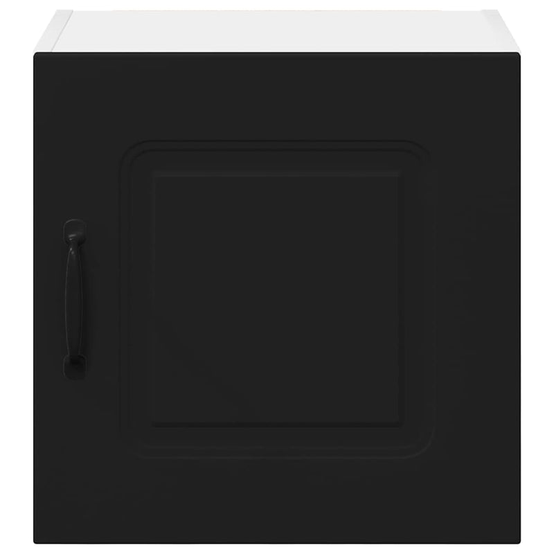 vidaXL Fali konyhaszekrény 2 pcs Fekete 40 x 31 x 40 cm Faanyag