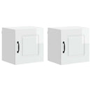 vidaXL Mosogatógép panel Kalmar 2 pcs Magas Fényű Fehér