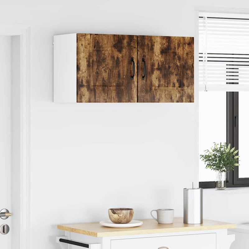 vidaXL Fali konyhaszekrény 2 pcs Füstölt tölgy 40 x 31 x 40 cm Faanyag