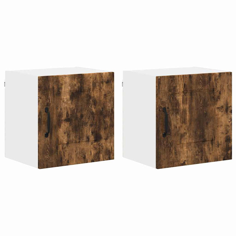 vidaXL Fali konyhaszekrény 2 pcs Füstölt tölgy 40 x 31 x 40 cm Faanyag