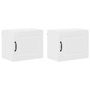 vidaXL Fali konyhaszekrény ajtóval 2 pcs Fehér 50 x 31 x 40 cm Faanyag