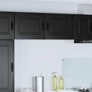vidaXL Mosogatógép panel Kalmar 2 pcs Fekete 50 x 31 x 40 cm Faanyag