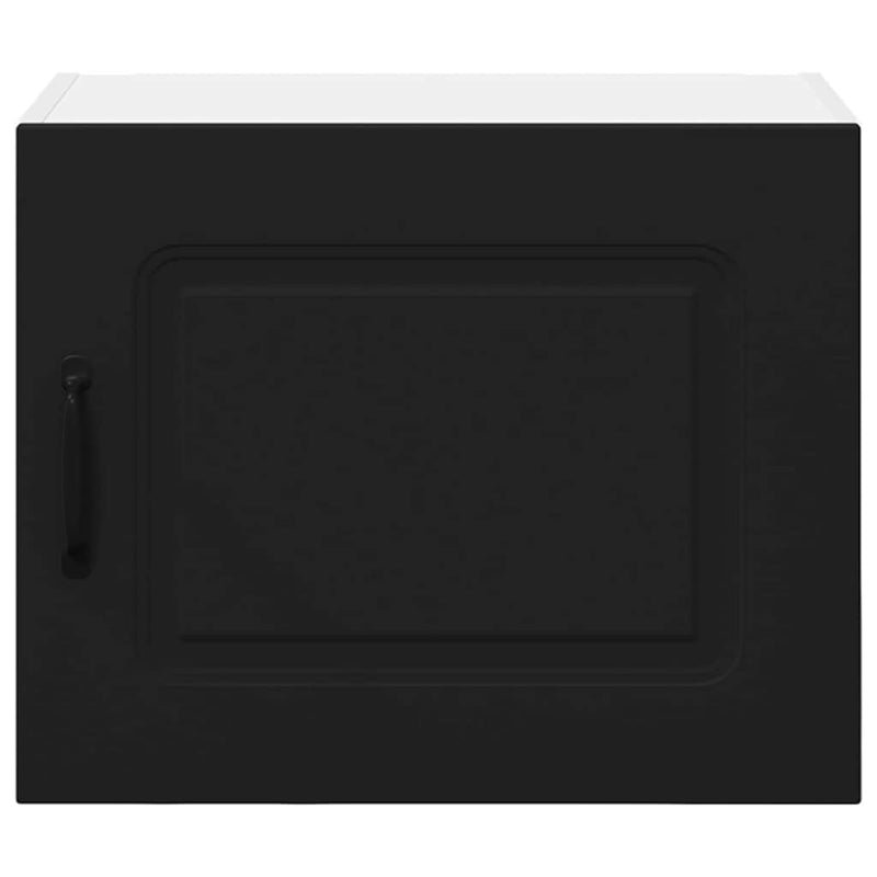 vidaXL Fali konyhaszekrény 2 pcs Fekete 50 x 31 x 40 cm Faanyag