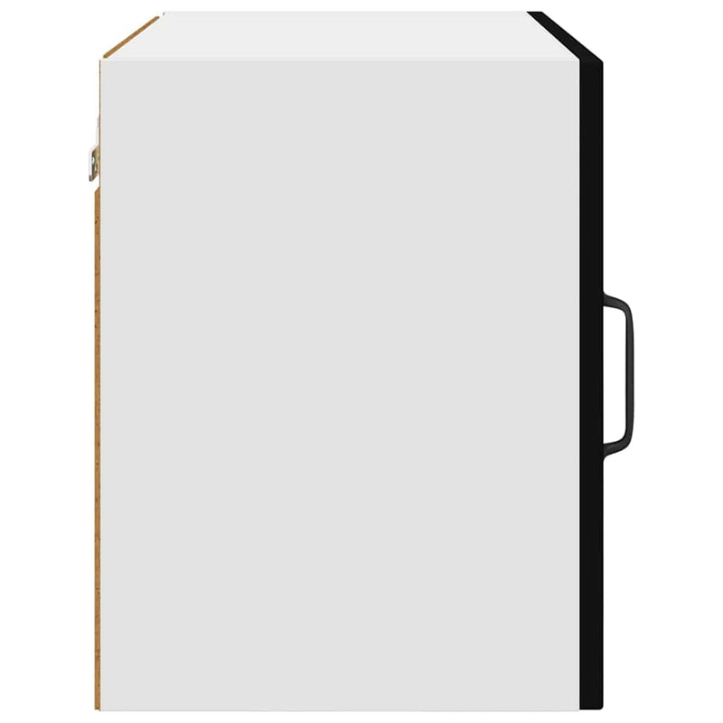 vidaXL Fali konyhaszekrény 2 pcs Fekete 50 x 31 x 40 cm Faanyag