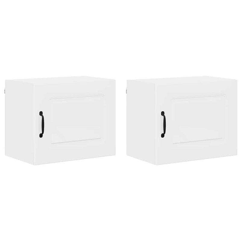 vidaXL Fali konyhaszekrény 2 pcs Magas Fényű Fehér 50 x 31 x 40 cm
