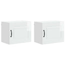 vidaXL Mosogatógép panel Kalmar 2 pcs Magas Fényű Fehér