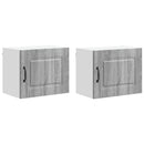 vidaXL Mosogatógép panel Kalmar 2 pcs Szürke Sonoma 50 x 31 x 40 cm