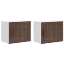vidaXL Mosogatógép panel Kalmar 2 pcs Barna Tölgy 50 x 31 x 40 cm