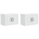 vidaXL Mosogatógép panel Kalmar 2 pcs Fehér 60 x 31 x 40 cm Faanyag