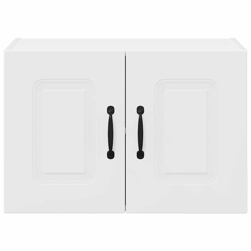 vidaXL Fali konyhaszekrény ajtóval 2 pcs Fehér 60 x 31 x 40 cm Faanyag
