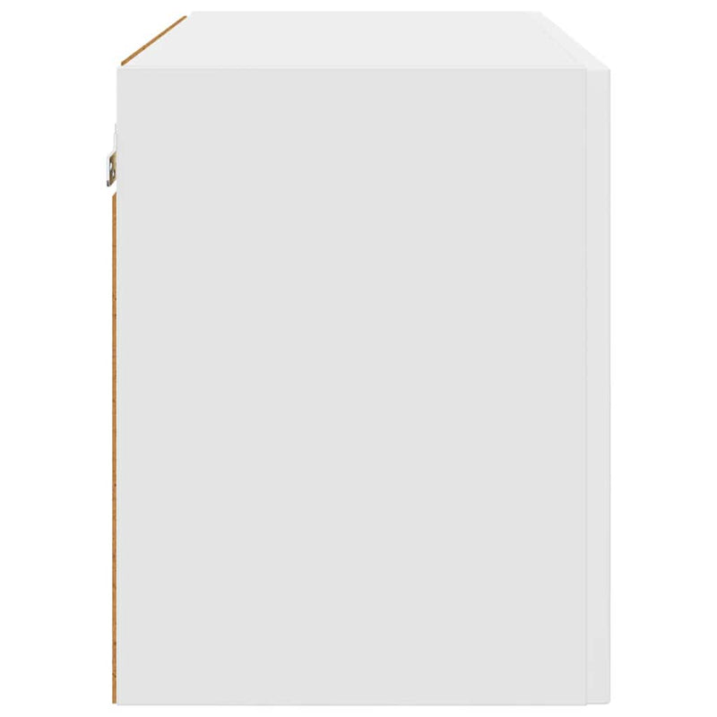 vidaXL Fali konyhaszekrény ajtóval 2 pcs Fehér 60 x 31 x 40 cm Faanyag