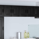 vidaXL Mosogatógép panel Kalmar Fekete 60 x 31 x 40 cm Szerelt Fa