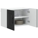 vidaXL Mosogatógép panel Kalmar Fekete 60 x 31 x 40 cm Szerelt Fa