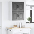 vidaXL Mosogatógép panel Kalmar 2 pcs Fekete 60 x 31 x 40 cm Faanyag