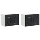 vidaXL Mosogatógép panel Kalmar 2 pcs Fekete 60 x 31 x 40 cm Faanyag