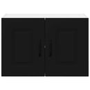 vidaXL Fali konyhaszekrény 2 pcs Fekete 60 x 31 x 40 cm Faanyag