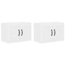 vidaXL Fali konyhaszekrény 2 pcs Magas Fényű Fehér 60 x 31 x 40 cm