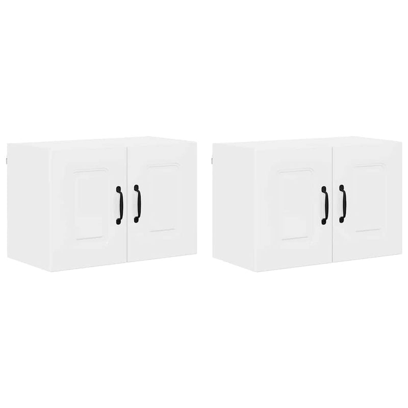 vidaXL Fali konyhaszekrény 2 pcs Magas Fényű Fehér 60 x 31 x 40 cm