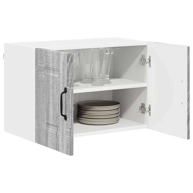 vidaXL Fali konyhaszekrény Szürke Sonoma 60 x 31 x 40 cm Faanyag