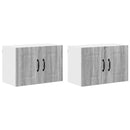 vidaXL Fali konyhaszekrény 2 pcs Szürke Sonoma 60 x 31 x 40 cm Faanyag