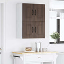 vidaXL Mosogatógép panel Kalmar 2 pcs Barna Tölgy 60 x 31 x 40 cm
