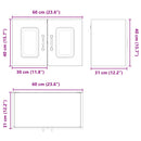 vidaXL Mosogatógép panel Kalmar Öreg fa 60 x 31 x 40 cm Faanyag