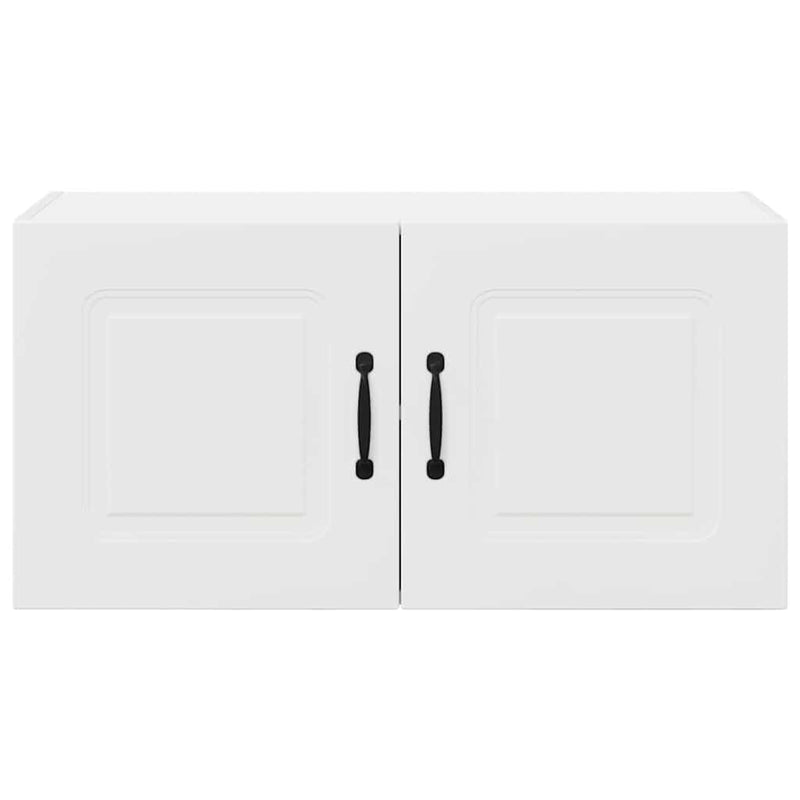 vidaXL Fali konyhaszekrény polcokkal Fehér 80 x 31 x 40 cm Faanyag