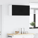 vidaXL Fali konyhaszekrény polcokkal Fekete 80 x 31 x 40 cm Faanyag