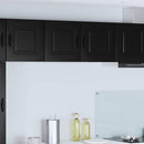 vidaXL Mosogatógép panel Kalmar Fekete 80 x 31 x 40 cm Szerelt Fa