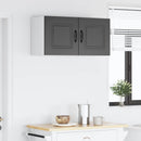 vidaXL Mosogatógép panel Kalmar Fekete 80 x 31 x 40 cm Szerelt Fa