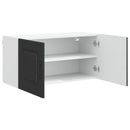 vidaXL Mosogatógép panel Kalmar Fekete 80 x 31 x 40 cm Szerelt Fa