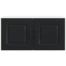 vidaXL Mosogatógép panel Kalmar Fekete 80 x 31 x 40 cm Szerelt Fa