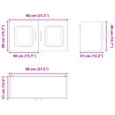 vidaXL Mosogatógép panel Kalmar Sonoma tölgy 80 x 31 x 40 cm Faanyag